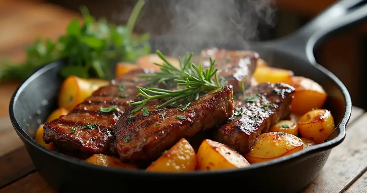 Hearty Steak and Potato Skillet – A Savory One-Pan Meal