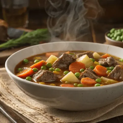 Futuristic Twist on Classic Beef Vegetable Soup
