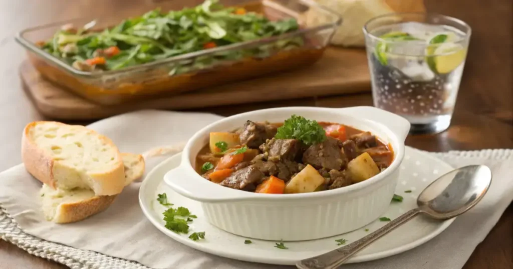 Serving Suggestions for Beef and Vegetable Casserole