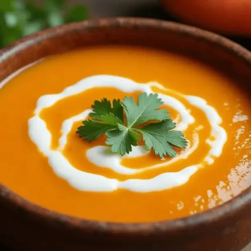 Future Carrot Ginger Soup with Fresh Ingredients Ready for Preparation
