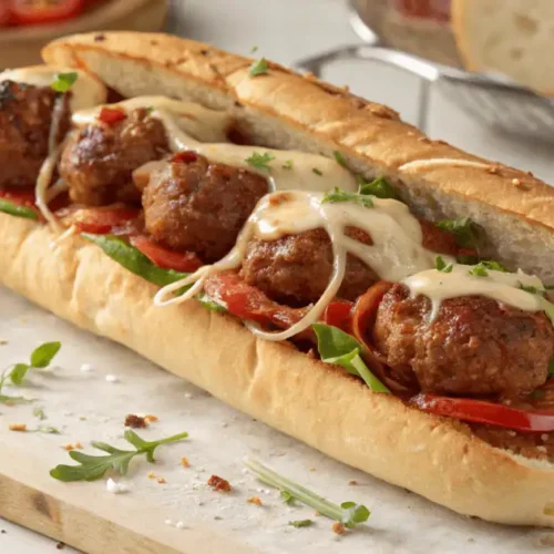 Futuristic Meatball Sub Concept with Gourmet Twist