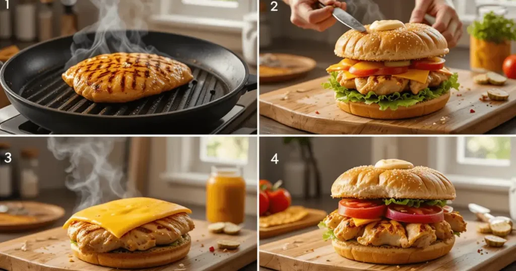 How to Make a Grilled Chicken Sandwich