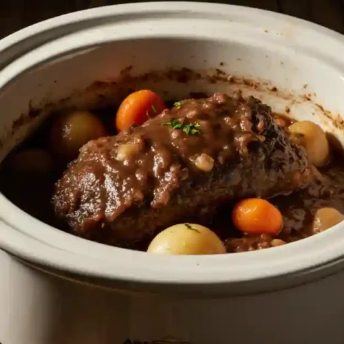 Futuristic Presentation of Classic Slow Cooker Pot Roast