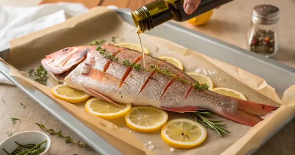 Step-by-Step Preparation of Oven Baked Whole Snapper